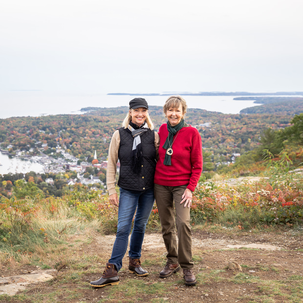 Mother and daughter on Mount Battie